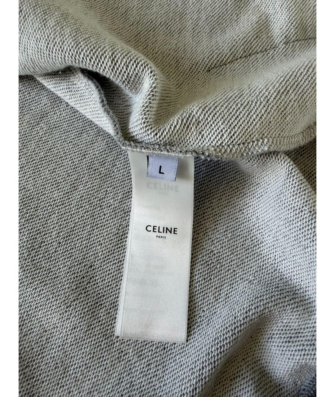CELINE Серая хлопковая спортивная куртка, фото 4