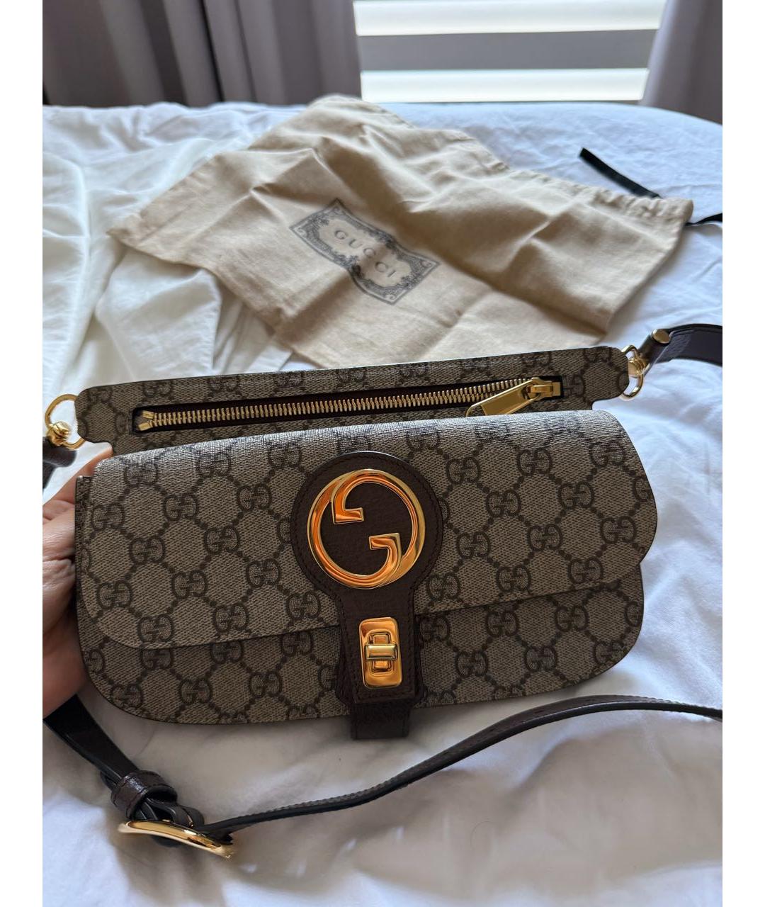 GUCCI Коричневая сумка через плечо, фото 8