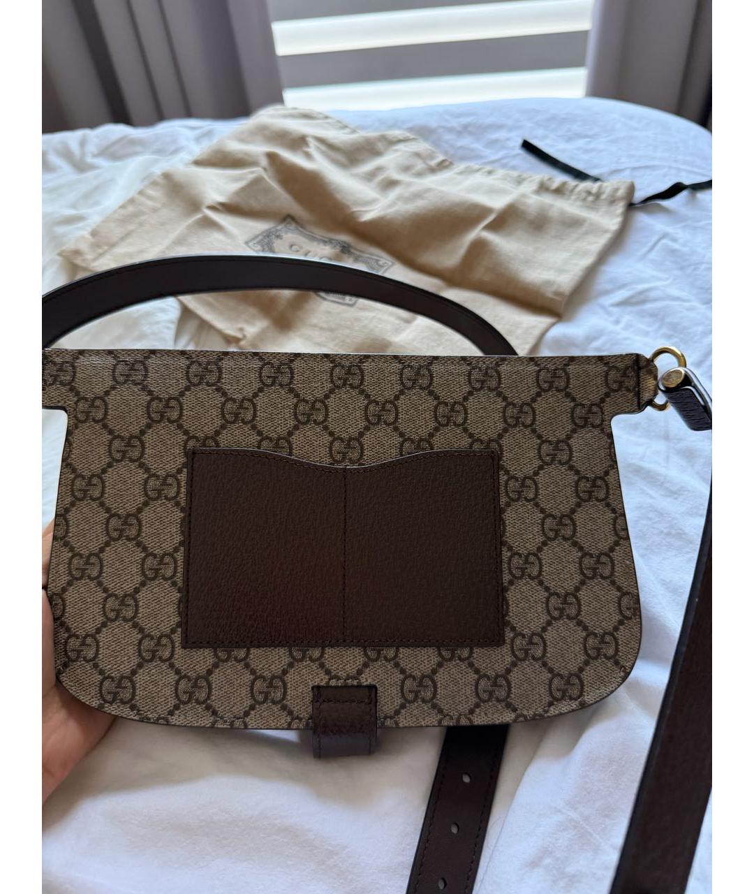 GUCCI Коричневая сумка через плечо, фото 3