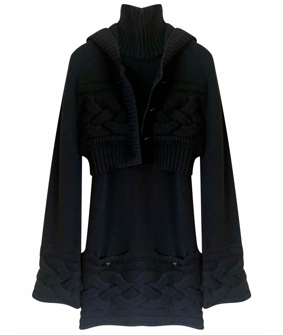 CHANEL Черное шерстяное платье, фото 1