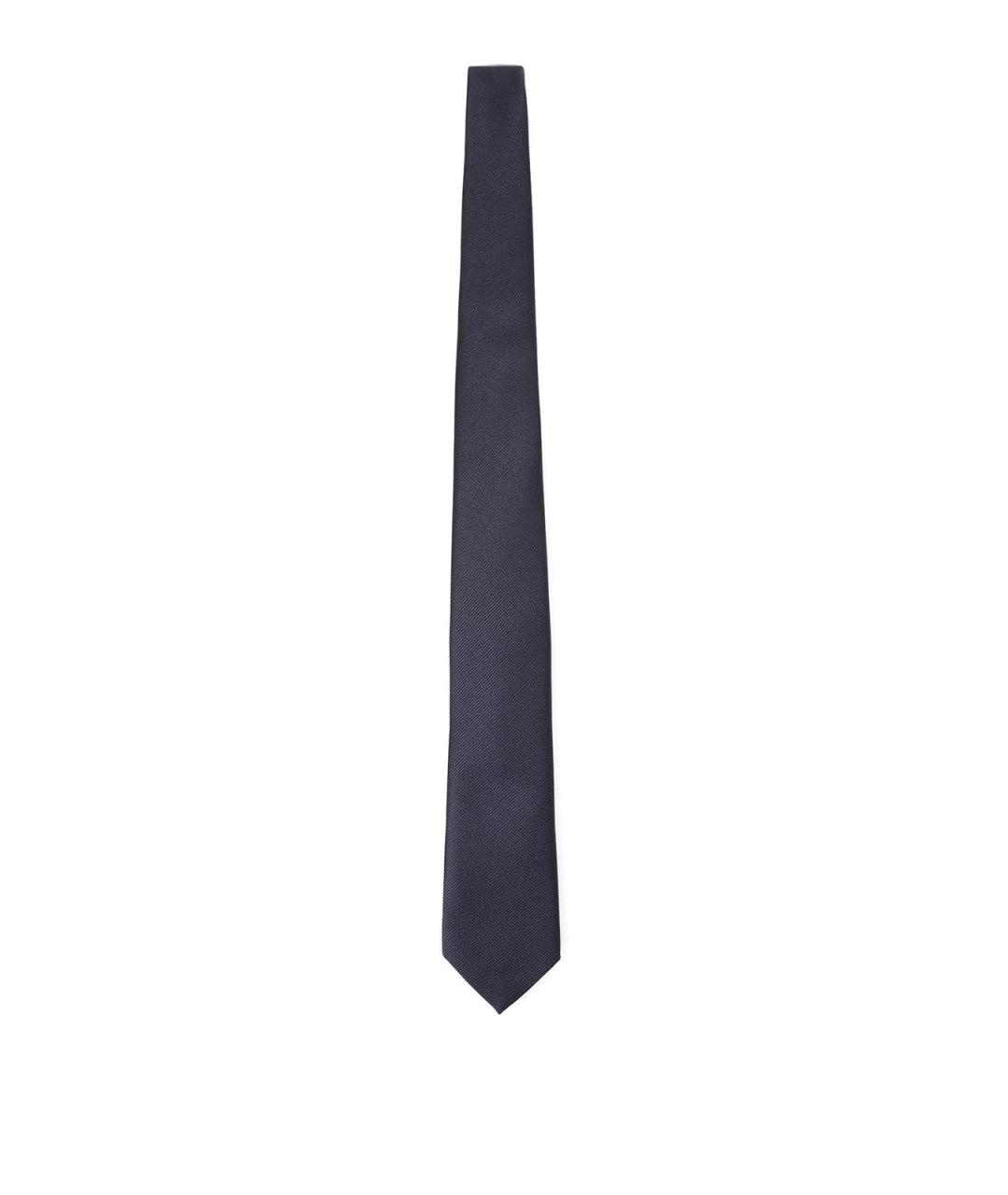GIORGIO ARMANI Синий шелковый галстук, фото 3