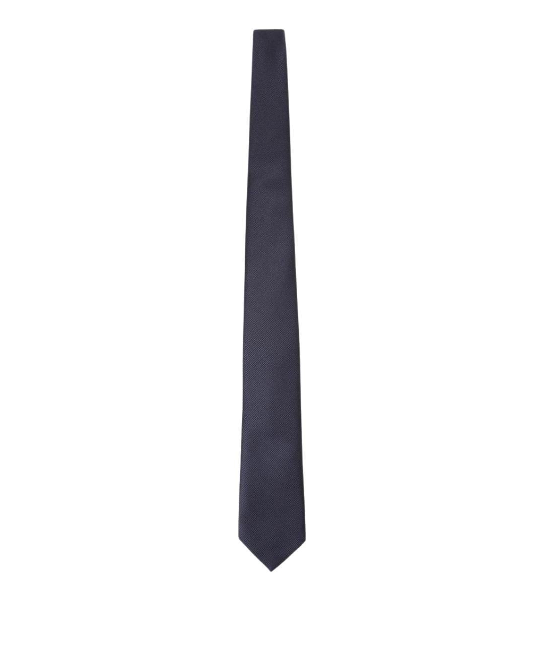 GIORGIO ARMANI Синий шелковый галстук, фото 1