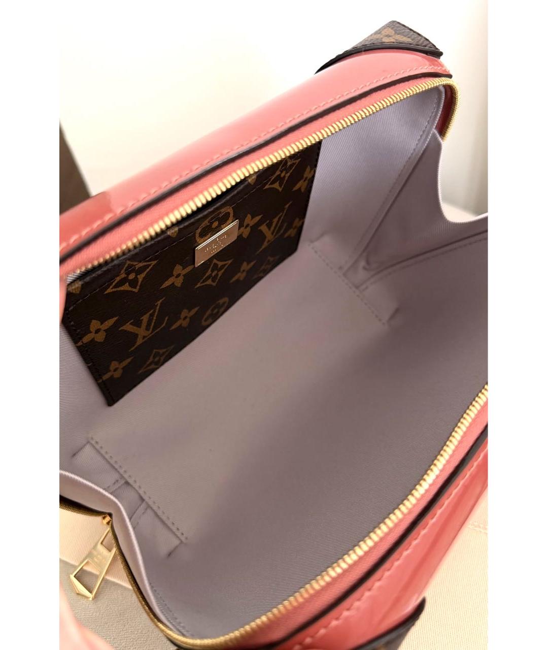 LOUIS VUITTON Розовая сумка через плечо из лакированной кожи, фото 4