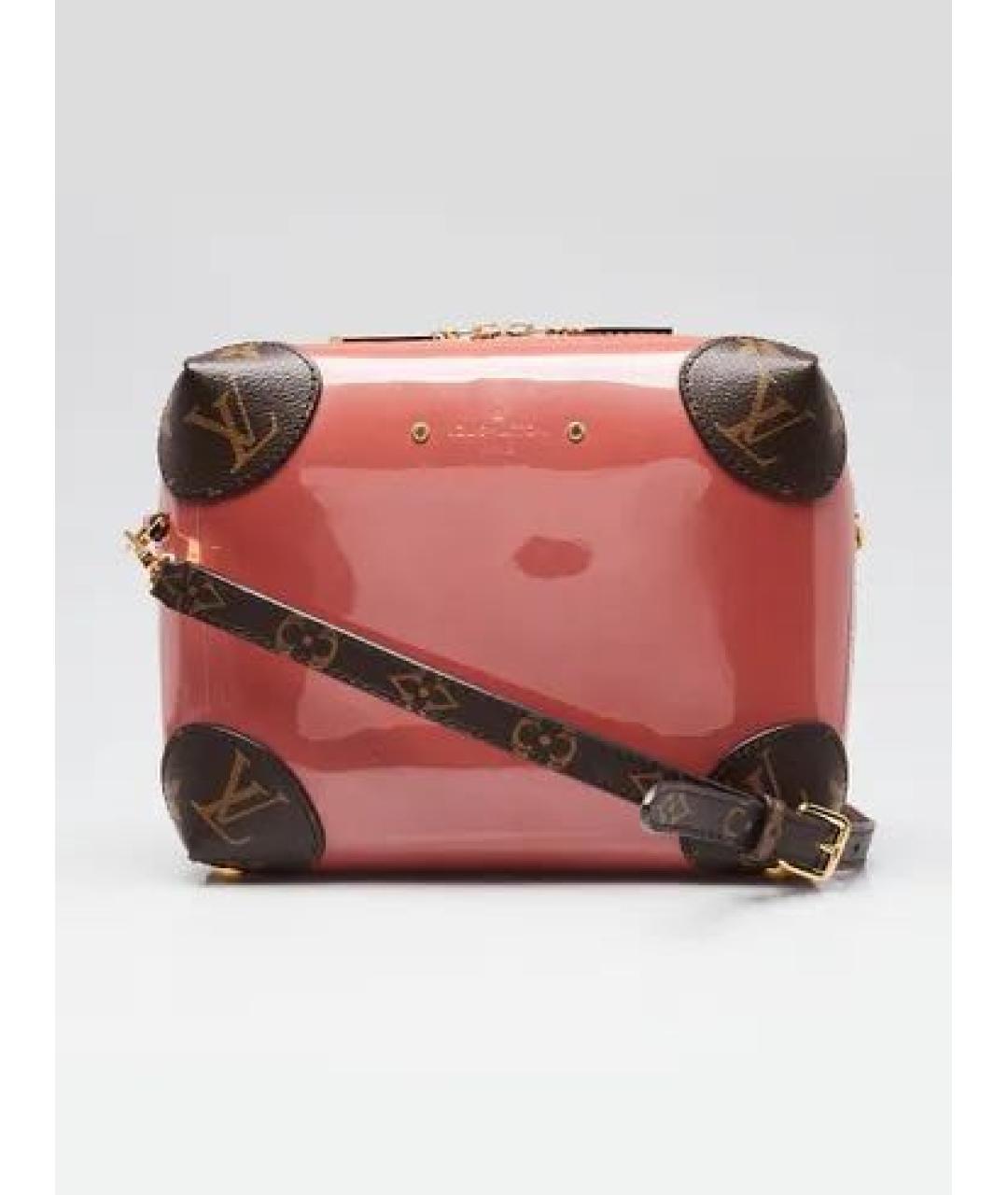 LOUIS VUITTON Розовая сумка через плечо из лакированной кожи, фото 7