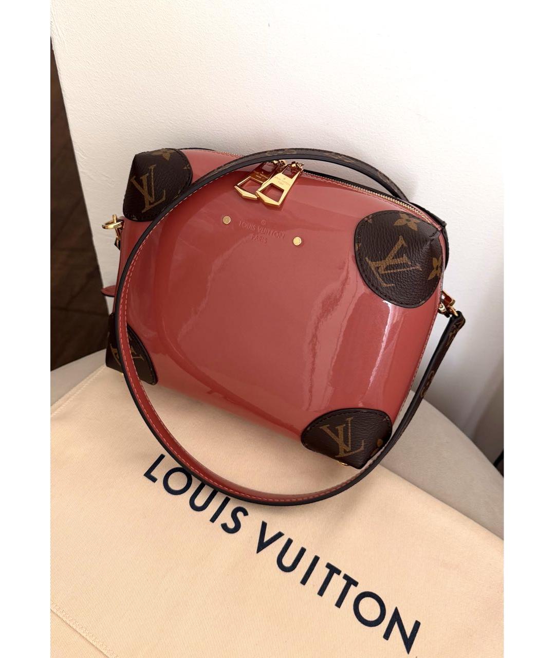 LOUIS VUITTON Розовая сумка через плечо из лакированной кожи, фото 2