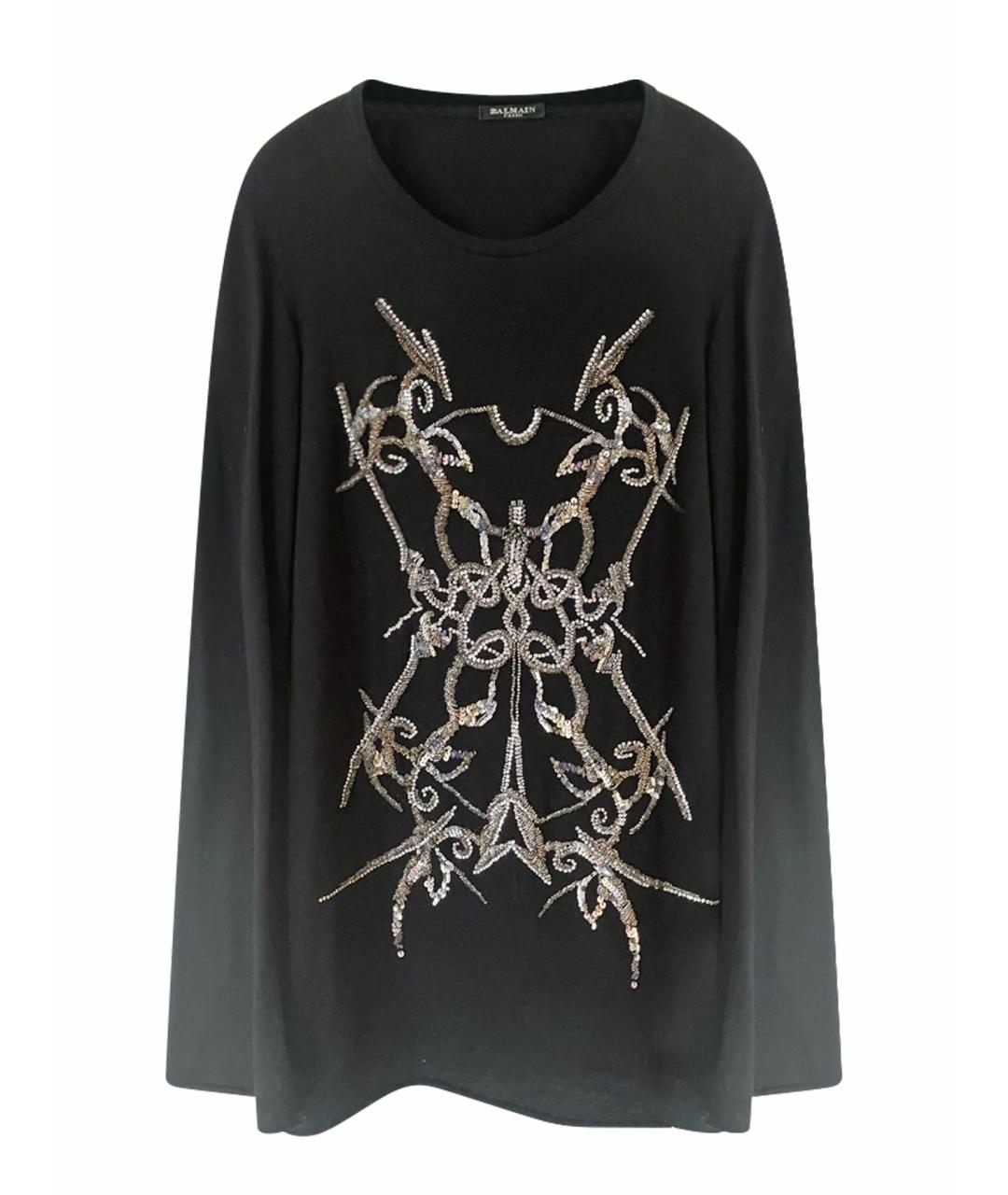 BALMAIN Черное хлопковое платье, фото 1