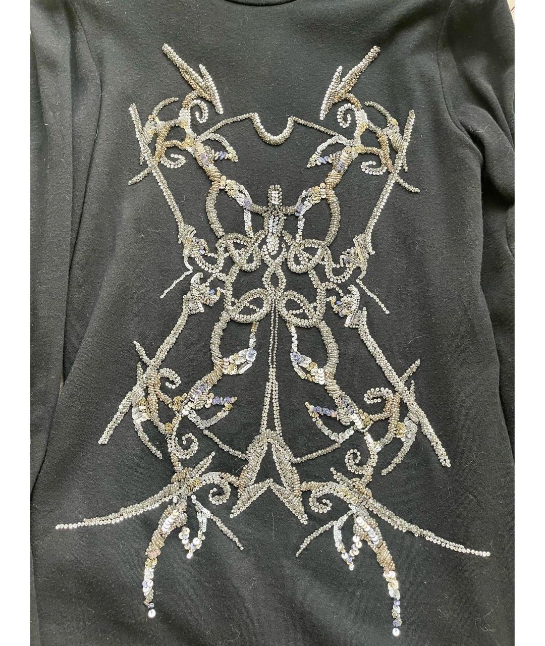 BALMAIN Черное хлопковое платье, фото 3