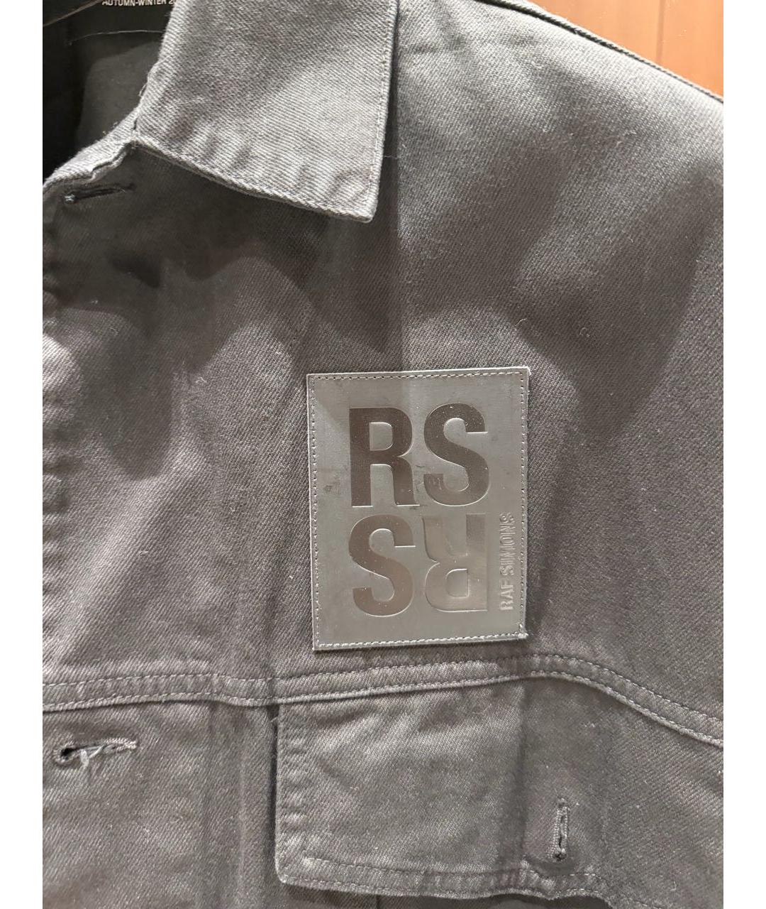 RAF SIMONS Черная хлопковая куртка, фото 4