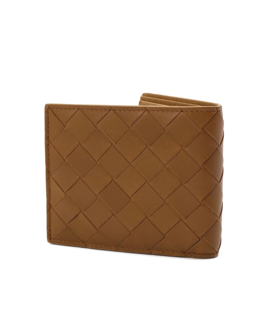 BOTTEGA VENETA Коричневый кожаный кошелек, фото 1