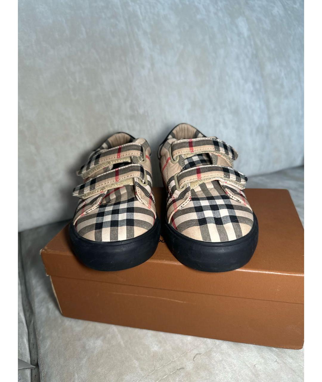 BURBERRY Мульти текстильные кеды, фото 2