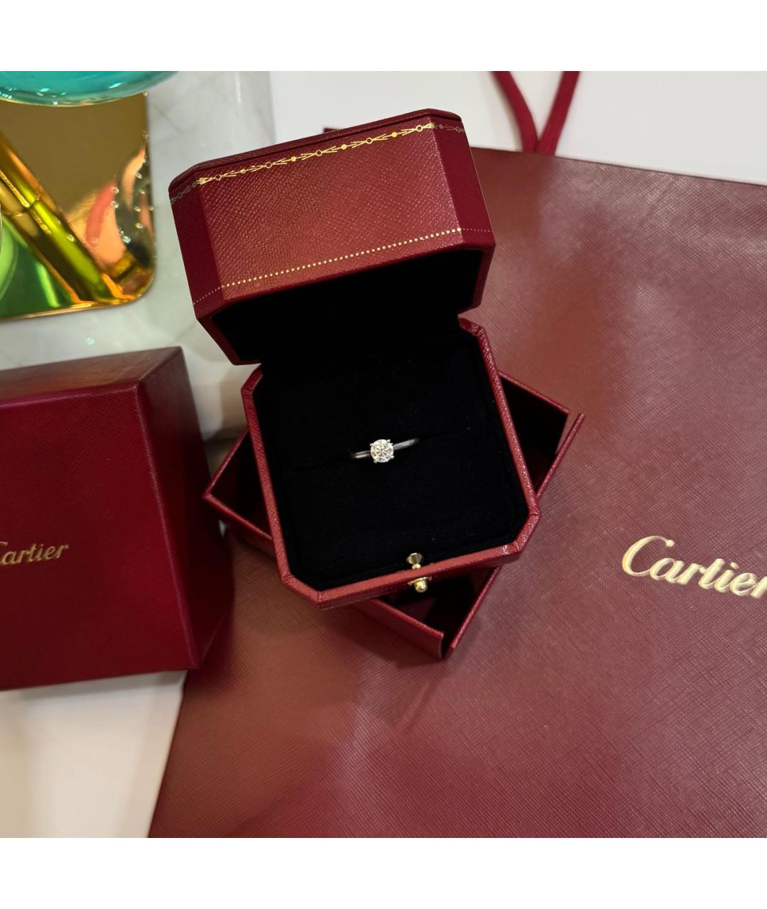 CARTIER Серебряное кольцо из белого золота, фото 4