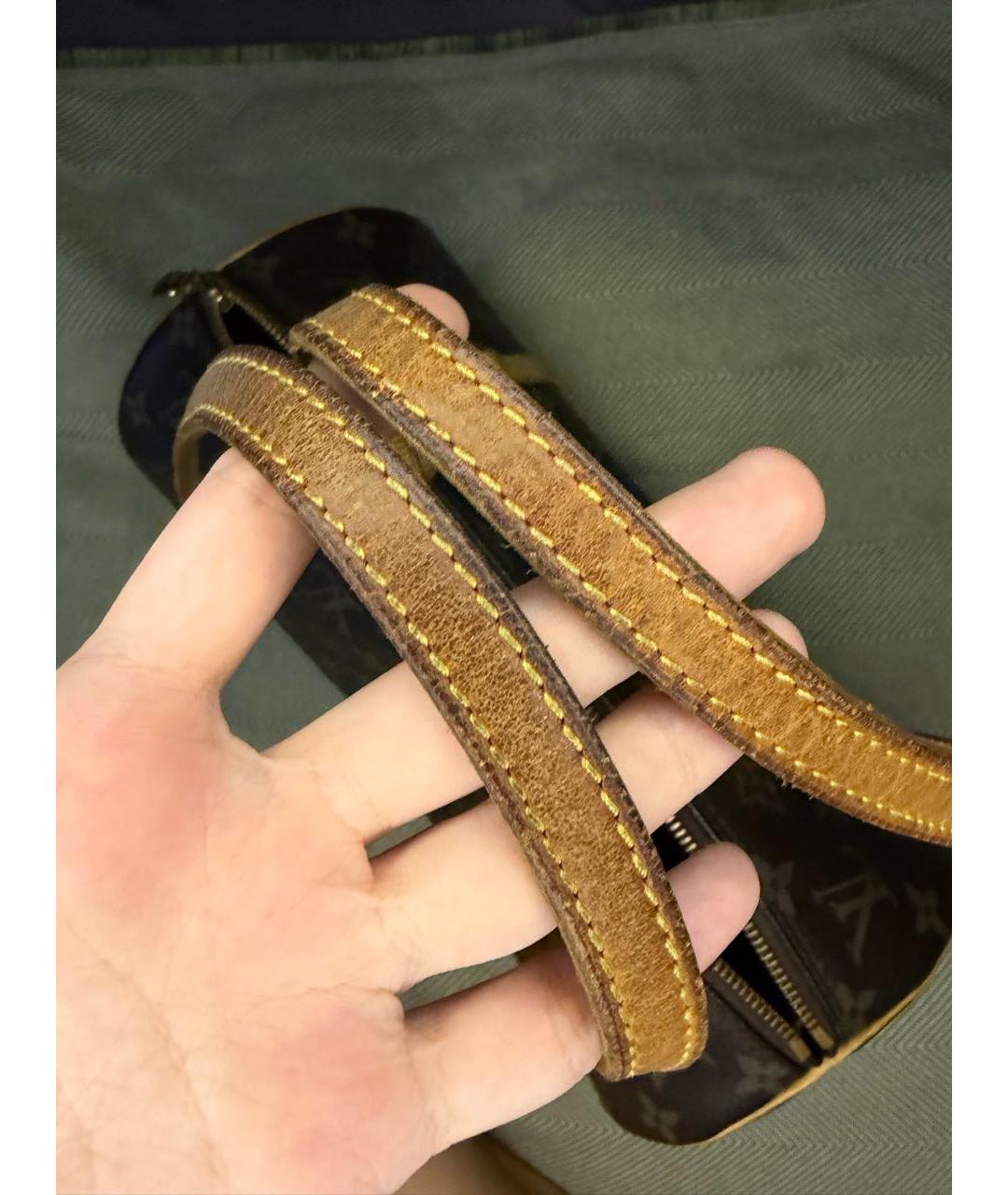 LOUIS VUITTON Коричневая сумка с короткими ручками из канвы, фото 7