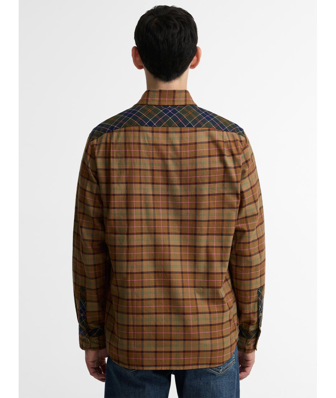 BARBOUR Коричневая хлопковая кэжуал рубашка, фото 4