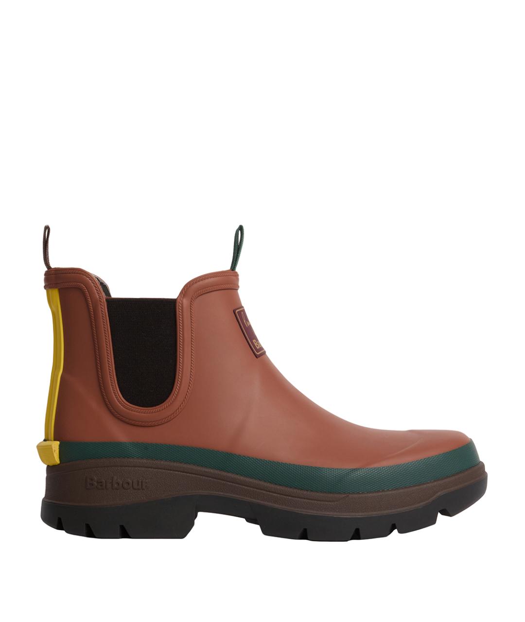 BARBOUR Коричневые резиновые ботинки, фото 1