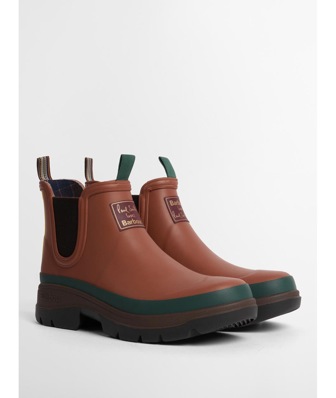 BARBOUR Коричневые резиновые ботинки, фото 3