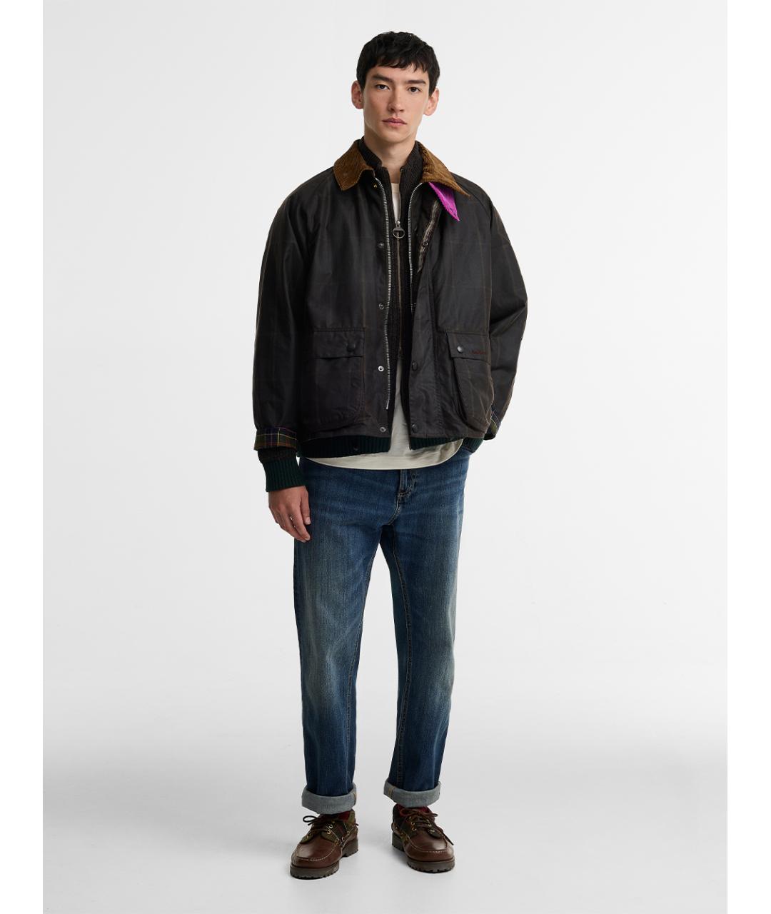 BARBOUR Коричневая хлопковая куртка, фото 3