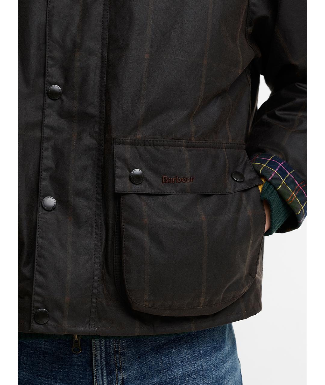 BARBOUR Коричневая хлопковая куртка, фото 7