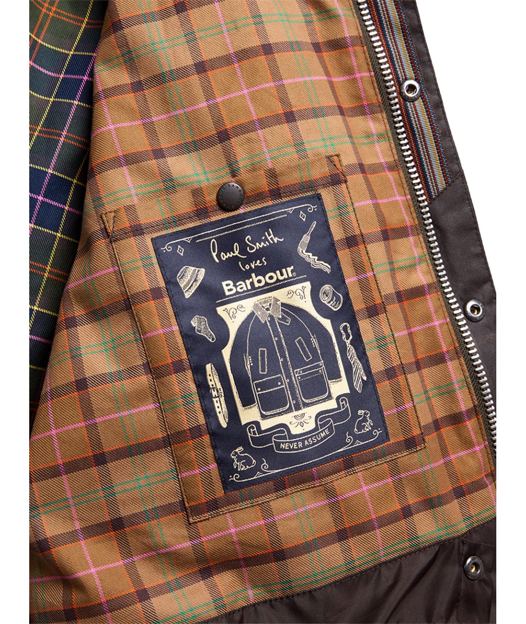 BARBOUR Коричневая хлопковая куртка, фото 9