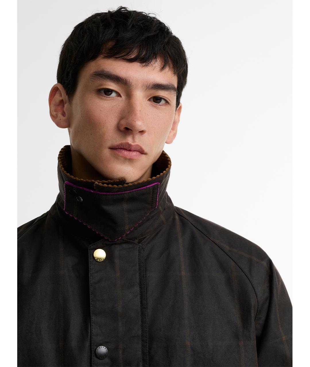 BARBOUR Коричневая хлопковая куртка, фото 5