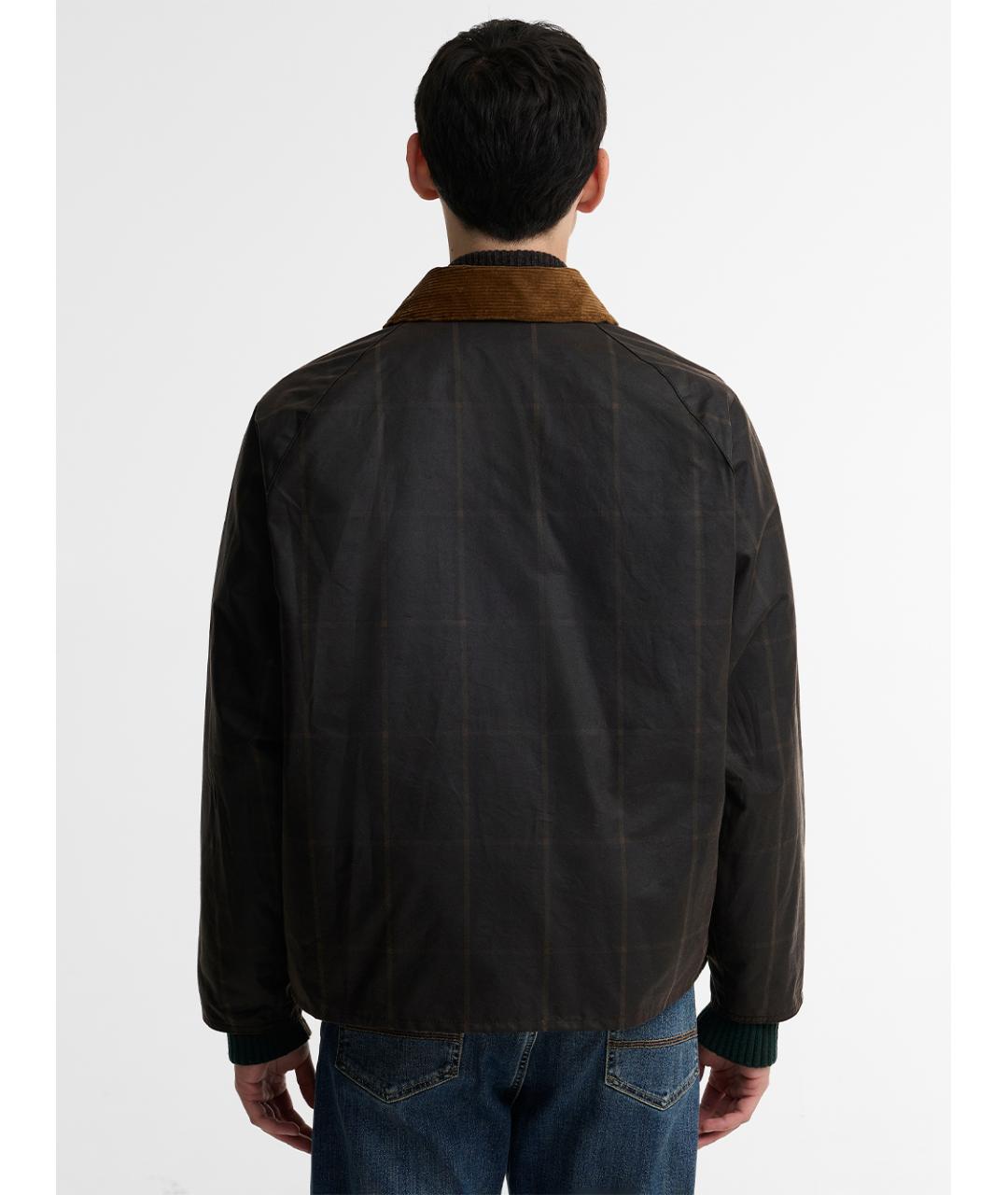 BARBOUR Коричневая хлопковая куртка, фото 4