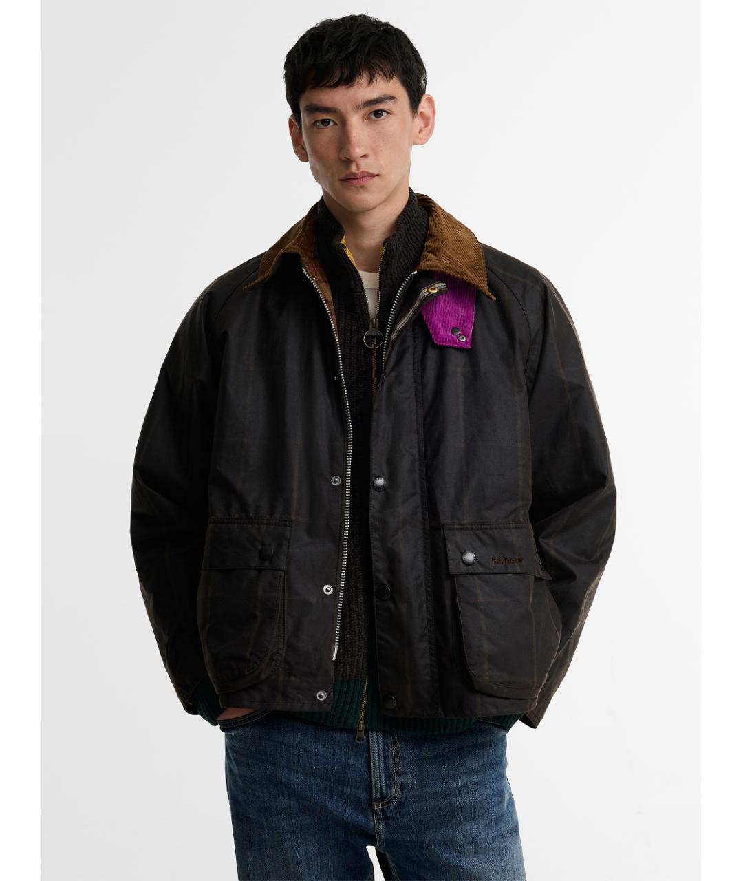 BARBOUR Коричневая хлопковая куртка, фото 2