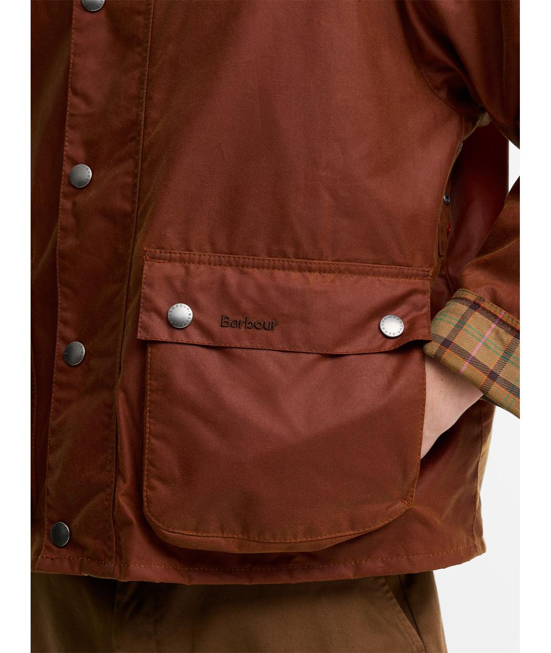 BARBOUR Бордовая хлопковая куртка, фото 7