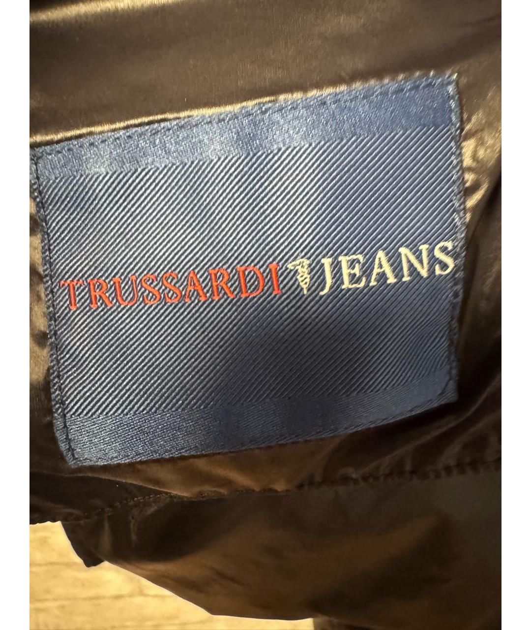 TRUSSARDI JEANS Черная полиамидовая куртка, фото 3