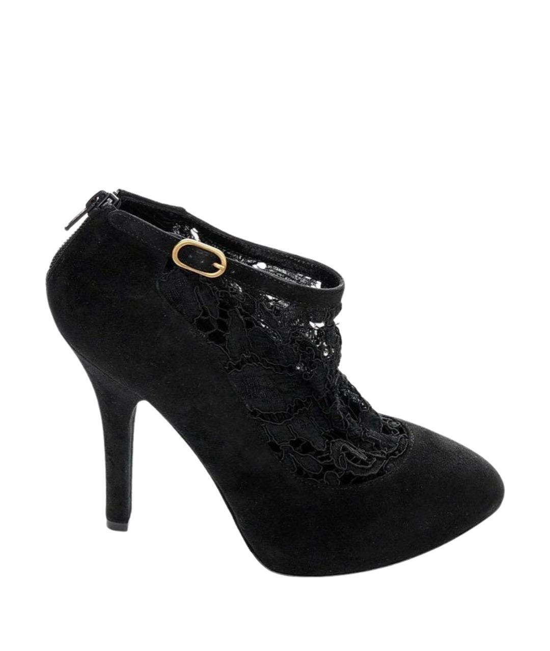 DOLCE&GABBANA Черные кожаные туфли, фото 1