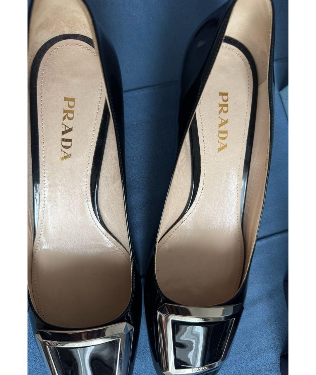 PRADA Черные туфли из лакированной кожи, фото 7