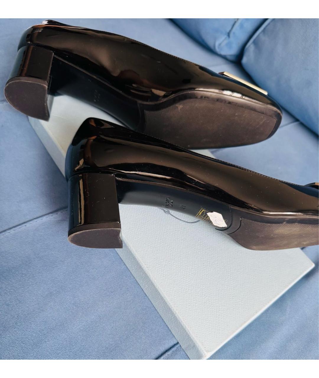 PRADA Черные туфли из лакированной кожи, фото 6