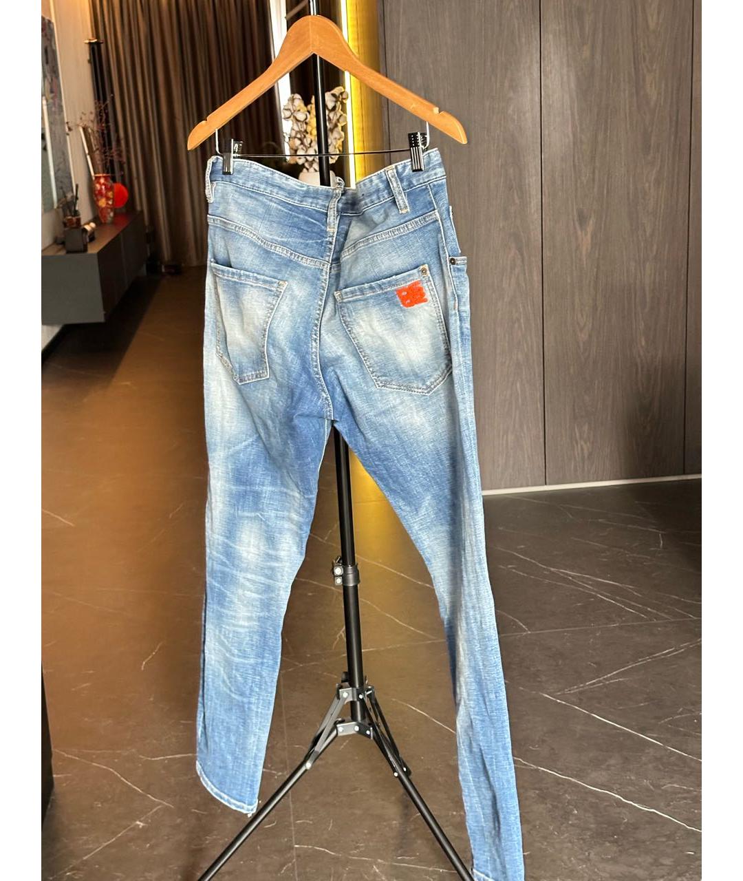DSQUARED2 Синие прямые джинсы, фото 2