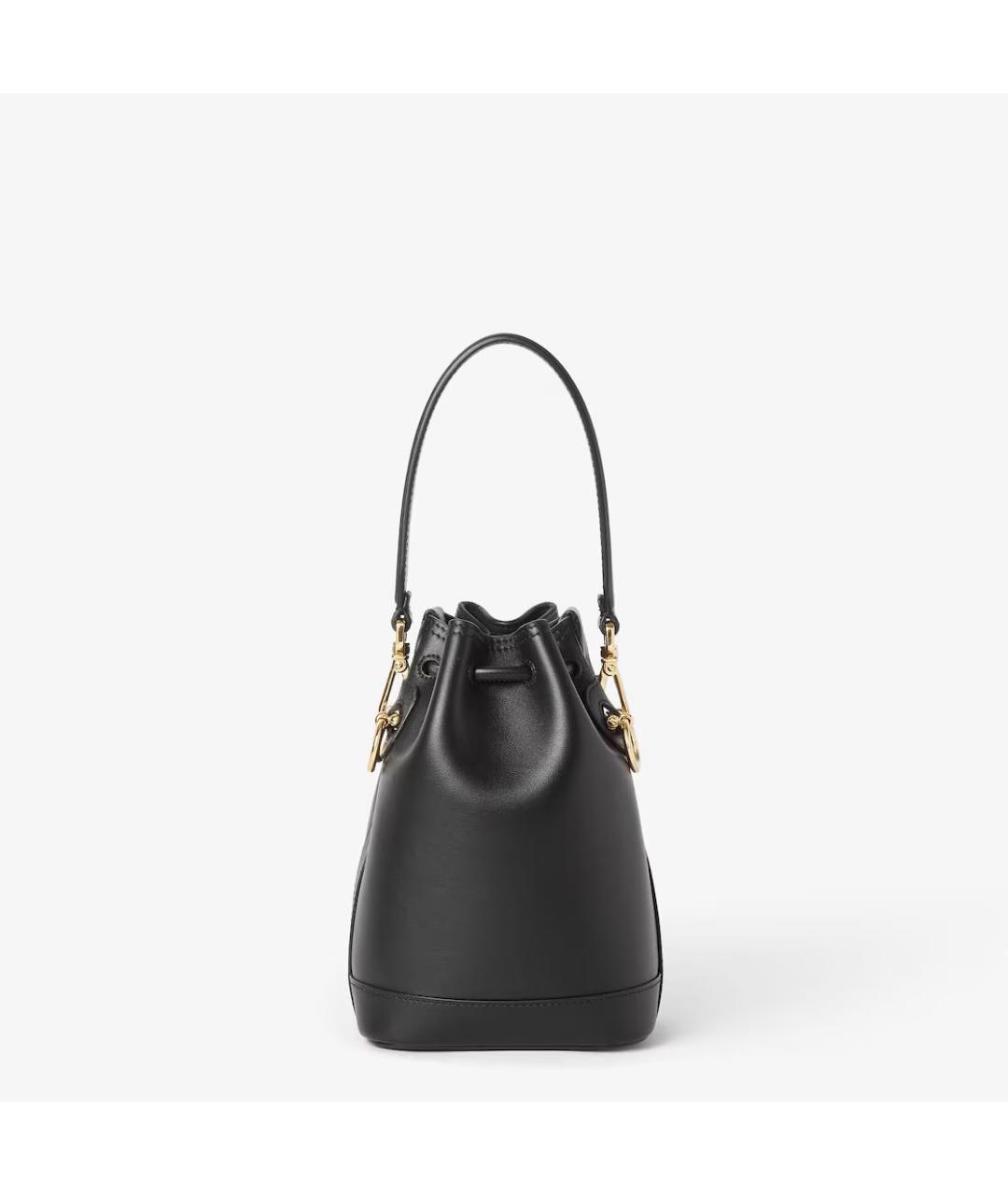 FENDI Черная кожаная сумка тоут, фото 4