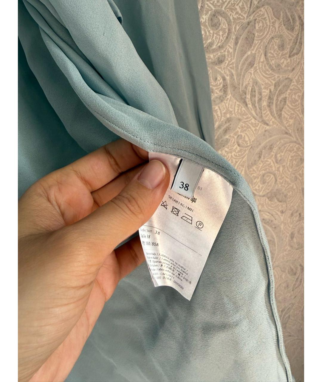 VALENTINO Голубая блузы, фото 3