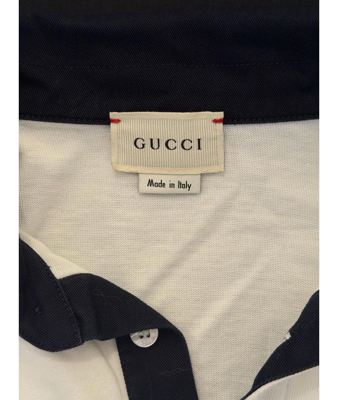 GUCCI Белая хлопковая детская футболка, фото 5