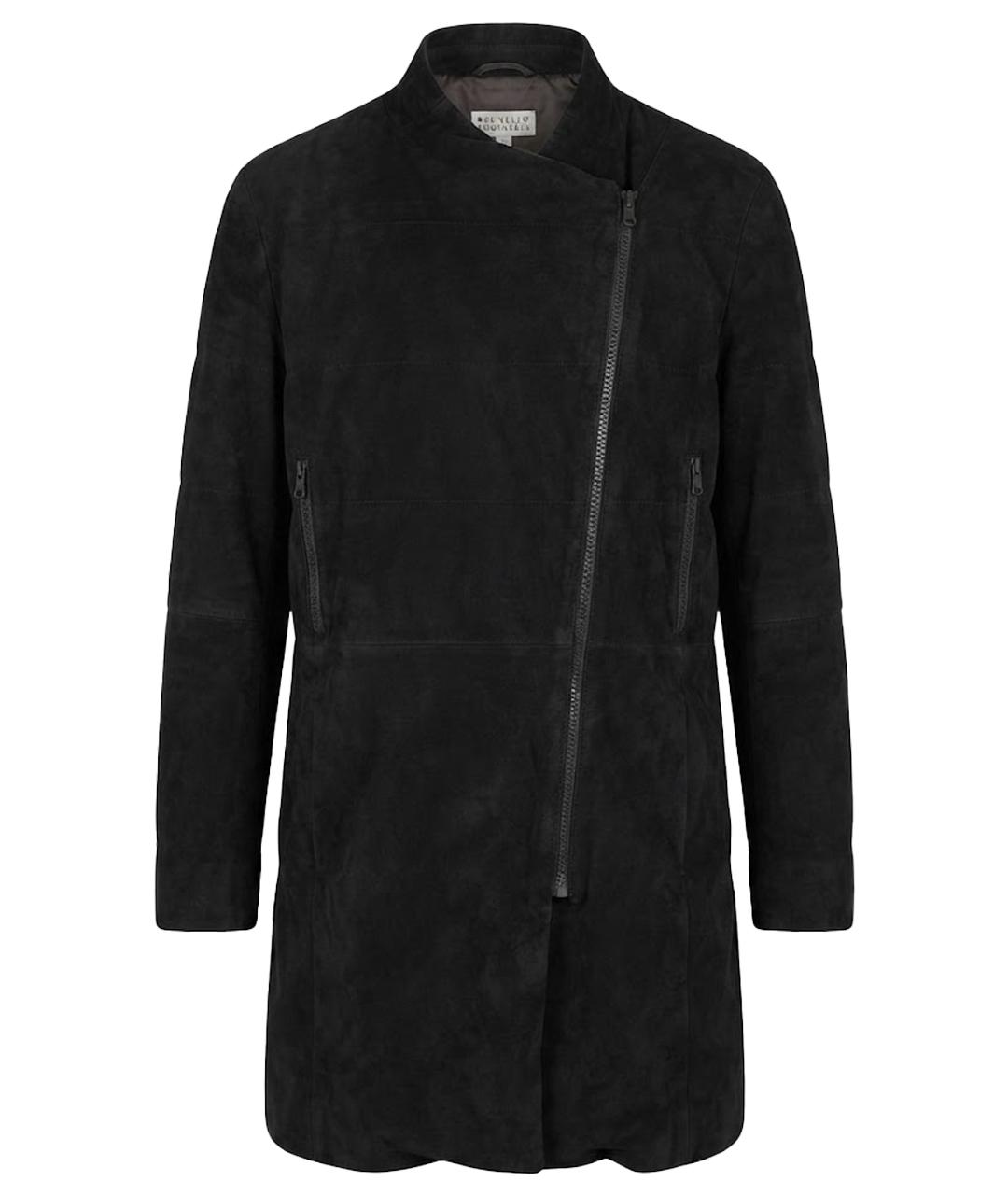 BRUNELLO CUCINELLI Черная замшевая куртка, фото 1