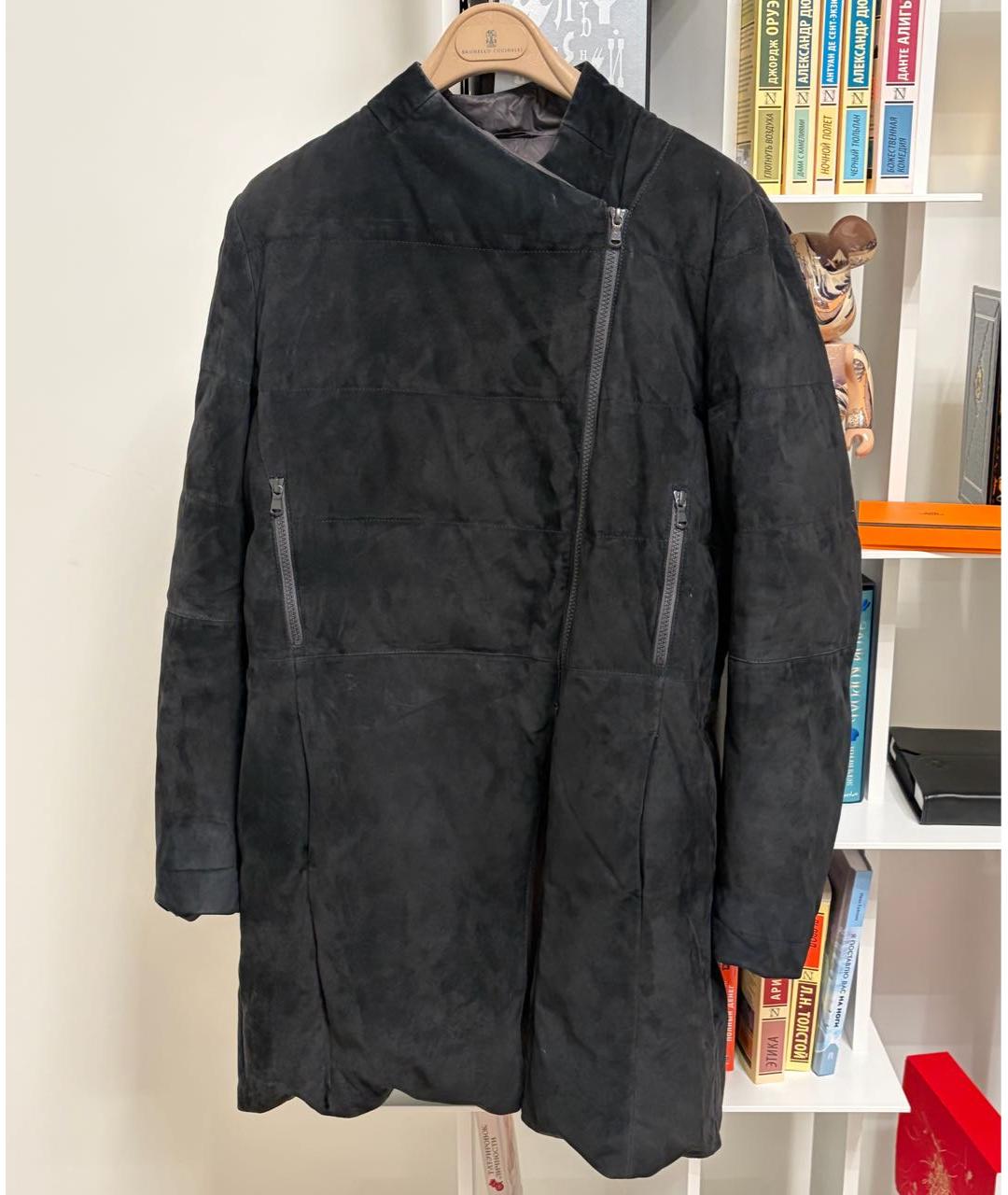 BRUNELLO CUCINELLI Черная замшевая куртка, фото 6