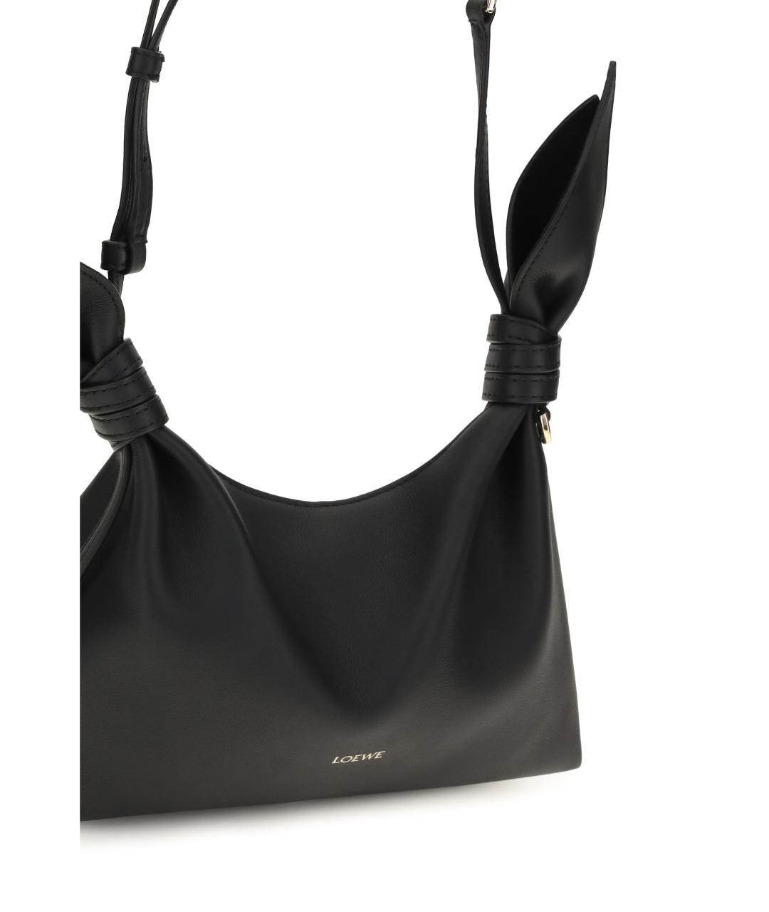 LOEWE Черная кожаная сумка через плечо, фото 4
