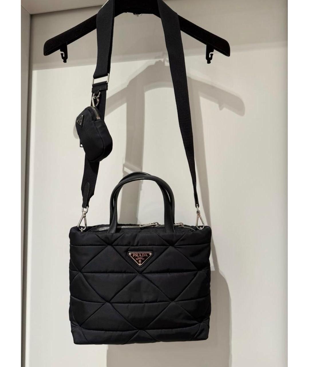 PRADA Черная нейлоновая сумка через плечо, фото 7