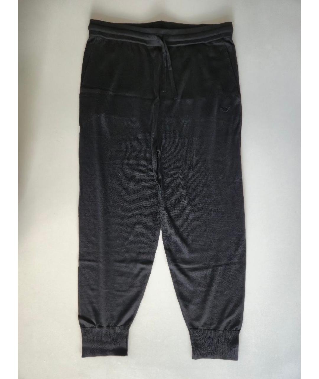 EMPORIO ARMANI Черный шерстяной спортивный костюм, фото 2