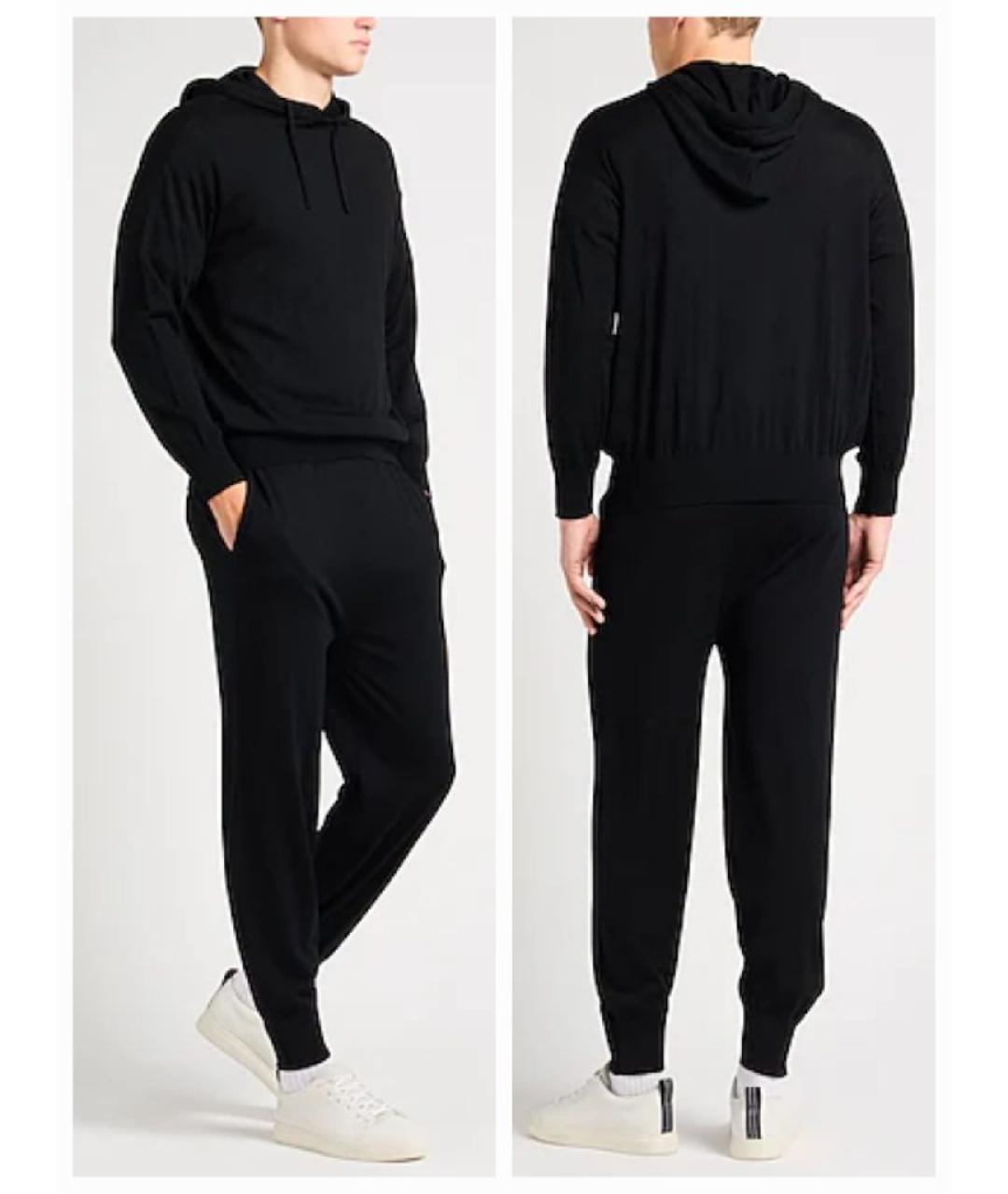 EMPORIO ARMANI Черный шерстяной спортивный костюм, фото 7