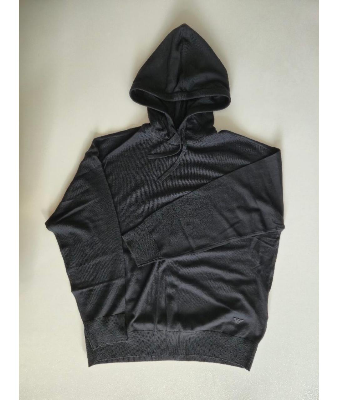 EMPORIO ARMANI Черный шерстяной спортивный костюм, фото 6