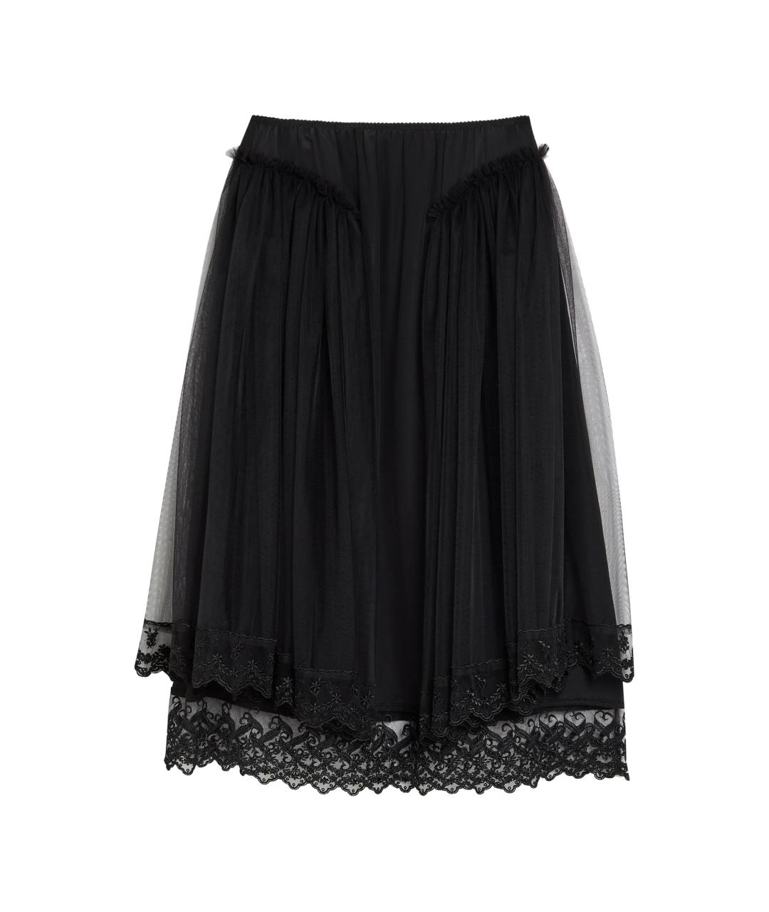 SIMONE ROCHA Черная юбка миди, фото 1