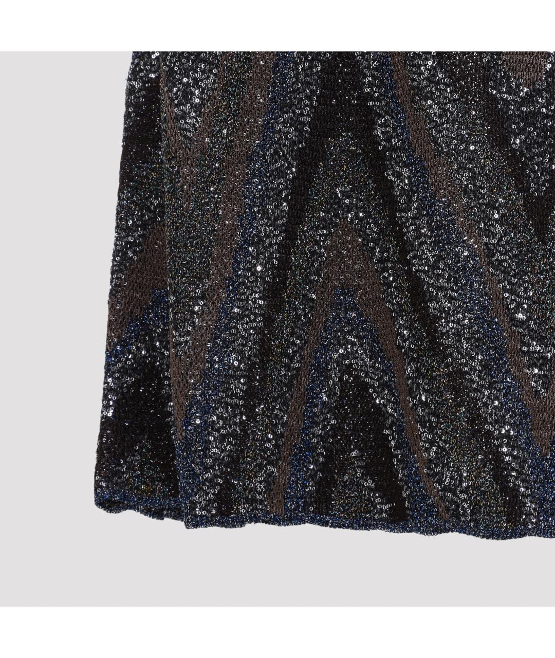 MISSONI Синее вискозное повседневное платье, фото 6