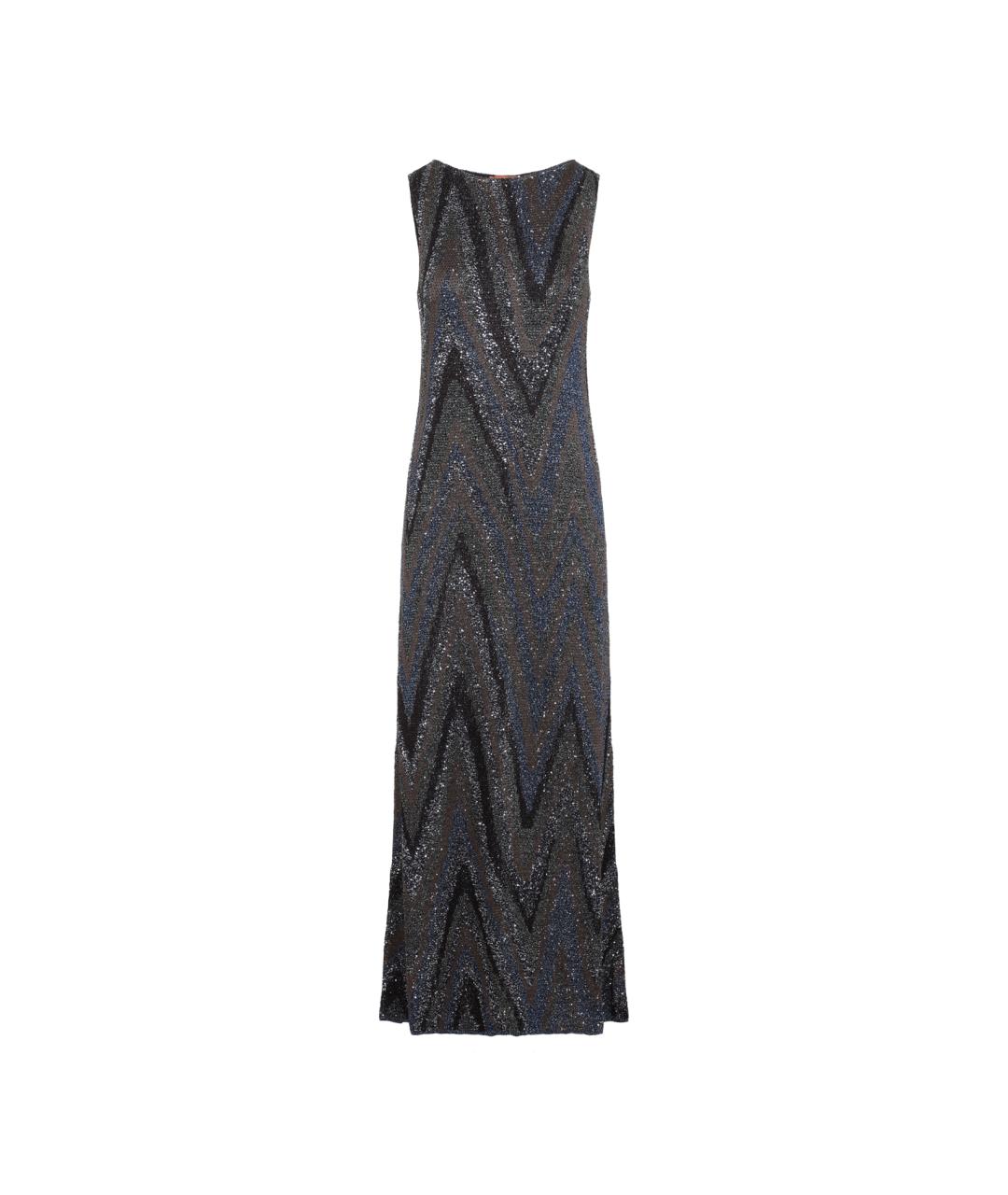 MISSONI Синее вискозное повседневное платье, фото 1