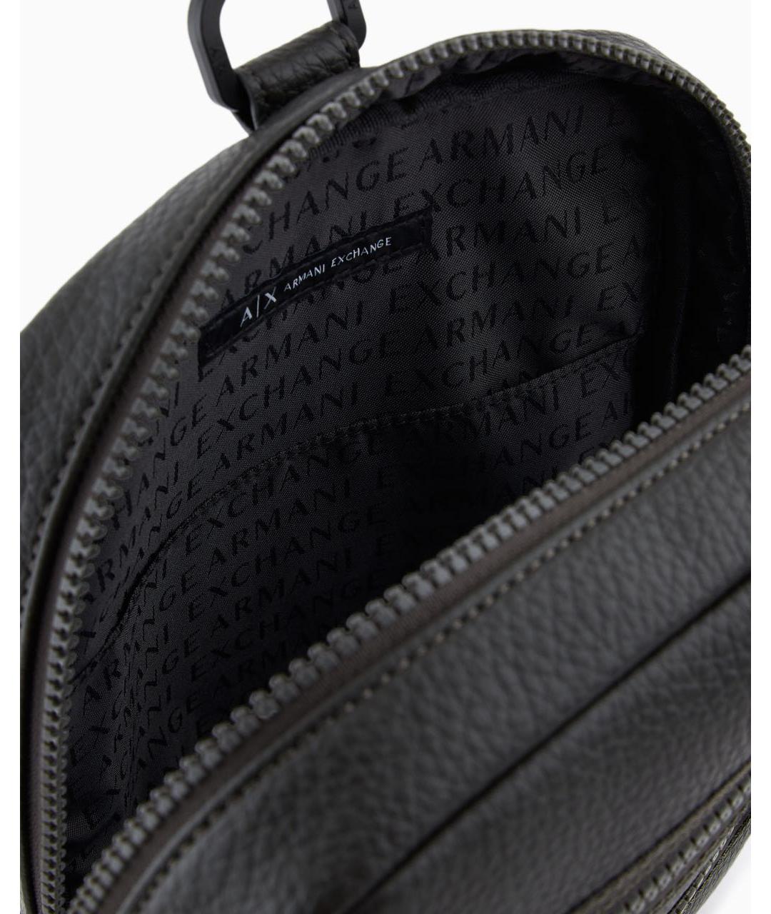 ARMANI EXCHANGE Антрацитовая сумка на плечо из искусственной кожи, фото 3