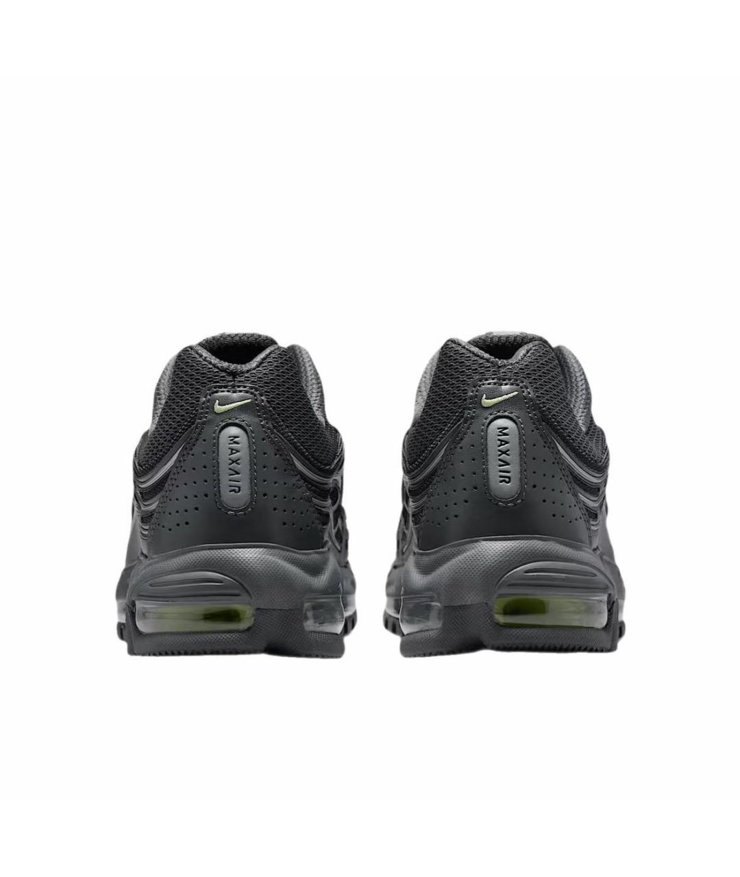 NIKE Антрацитовые кожаные низкие кроссовки / кеды, фото 4