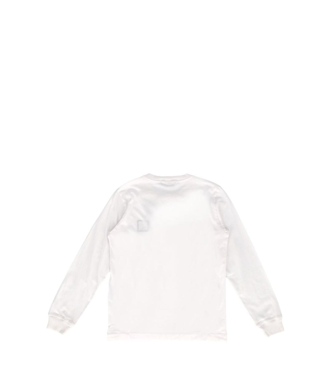 STONE ISLAND Белая хлопковая детская футболка, фото 2