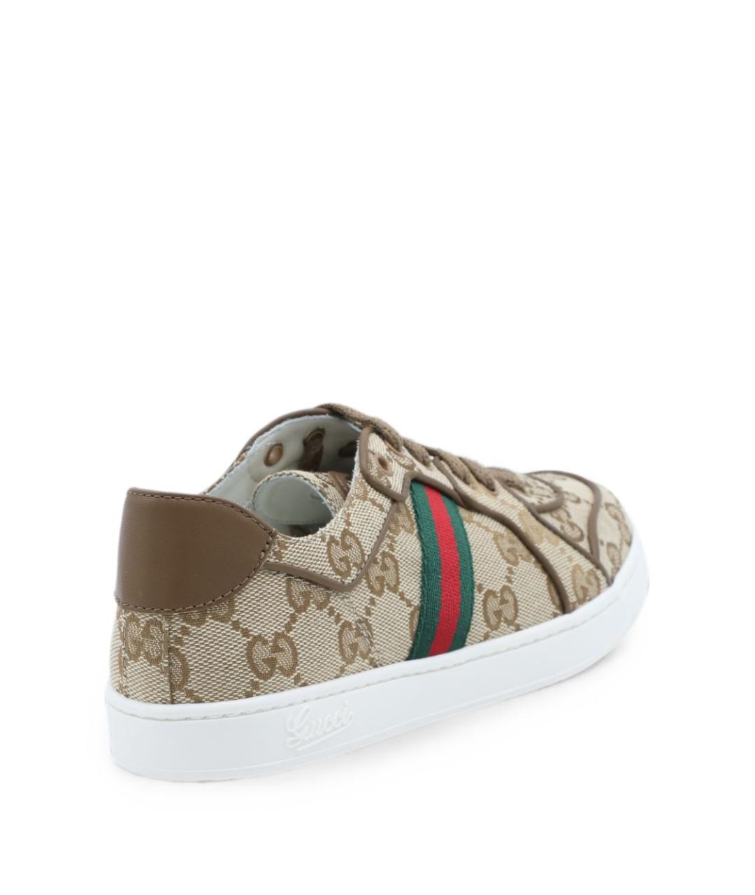 GUCCI Бежевые кеды, фото 3