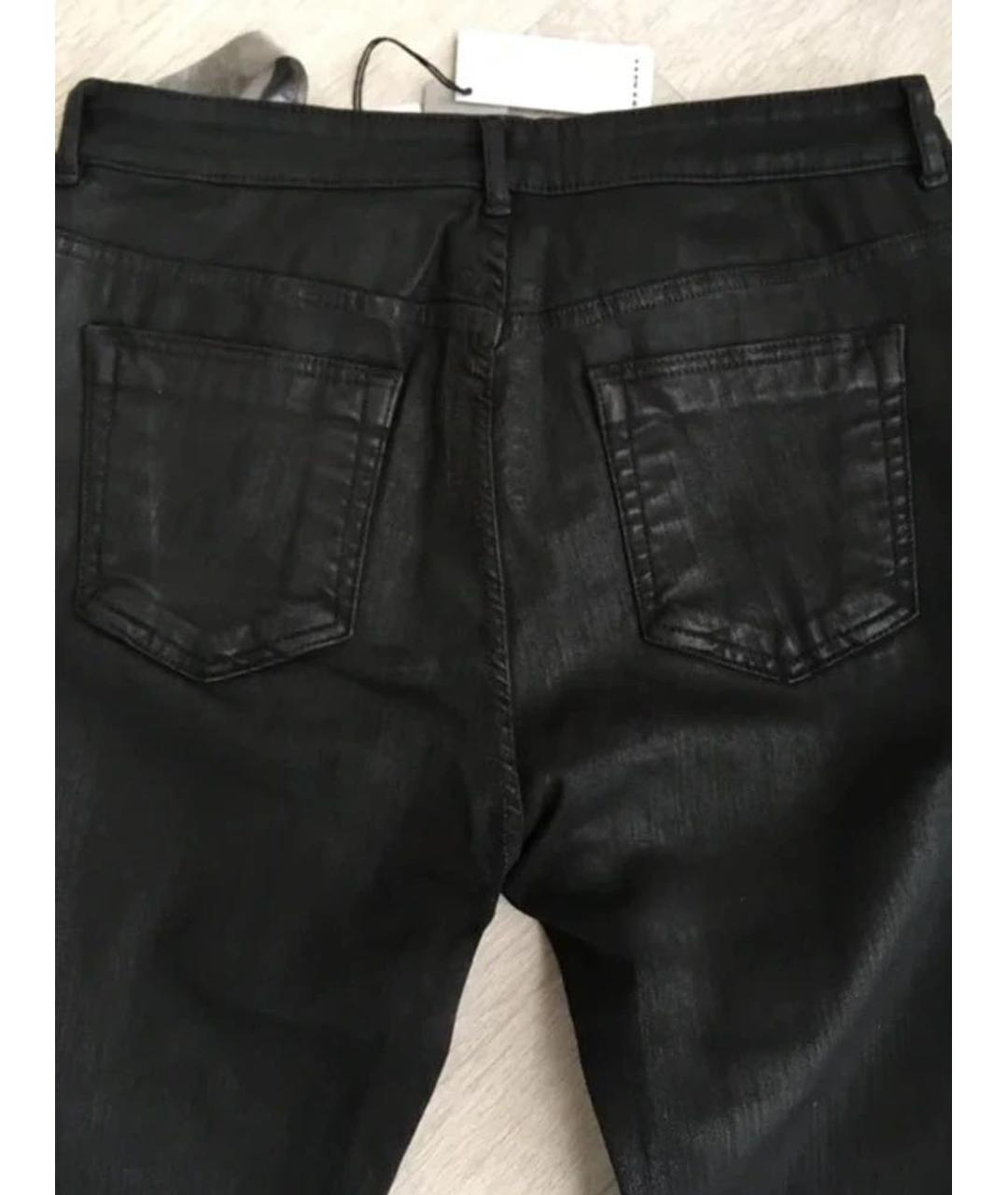 RICK OWENS DRKSHDW Черные хлопко-эластановые джинсы слим, фото 4