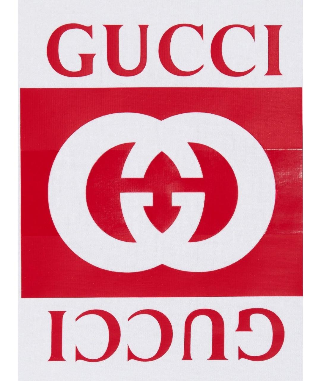 GUCCI Белая хлопковая детская футболка, фото 2